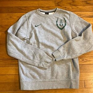 Women’s Nike Crew Neck Sweatshirt Grey Green Oregon O Small